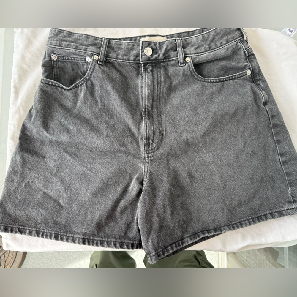 Everlane Charcoal Denim Shorts